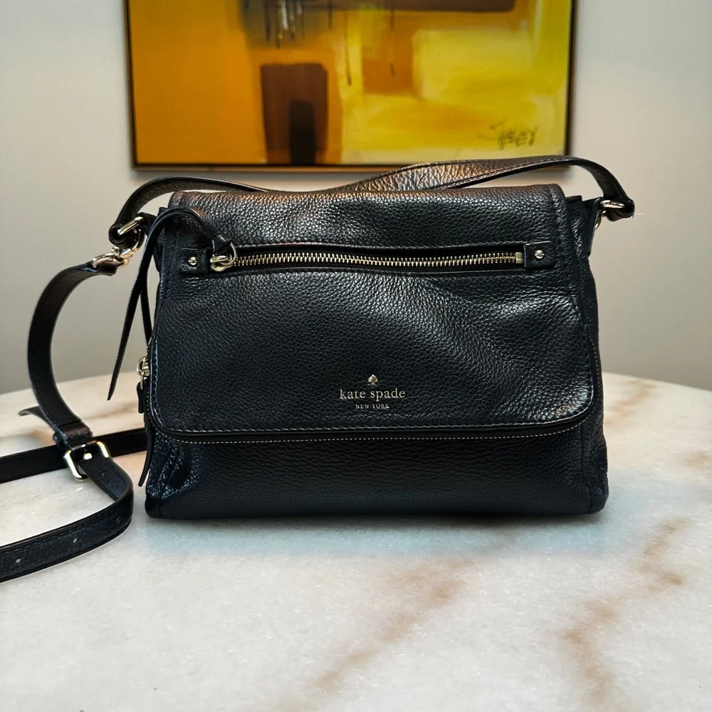 Kate Spade Cobble Hill Toddy crossover pebbled leather bag